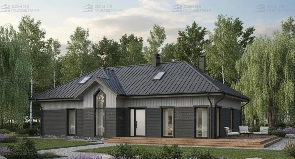 Проект Двухэтажный дом 16 на 17, 210 м2