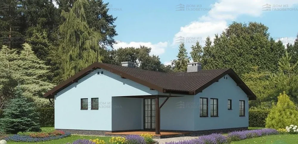 Проект Одноэтажный дом 15 на 13, 125 м2