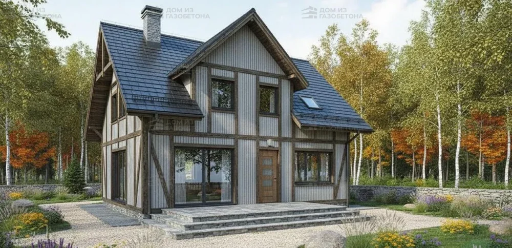 Проект Двухэтажный дом 12 на 11, 172 м2