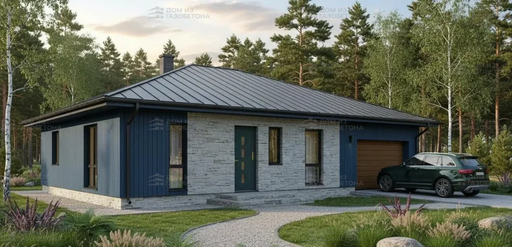 Проект Одноэтажный дом 12 на 18, 135 м2