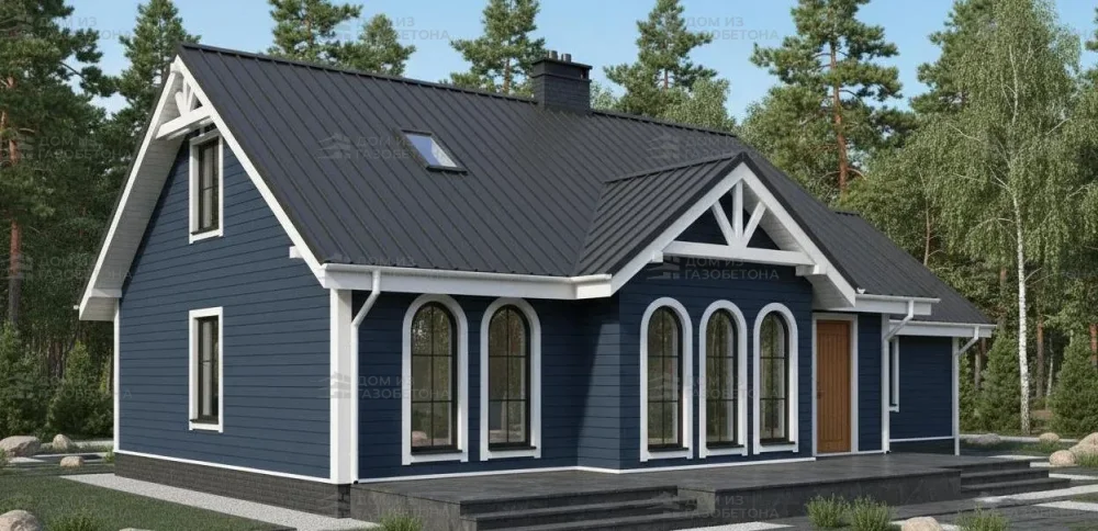 Проект Двухэтажный дом 14 на 12, 151 м2