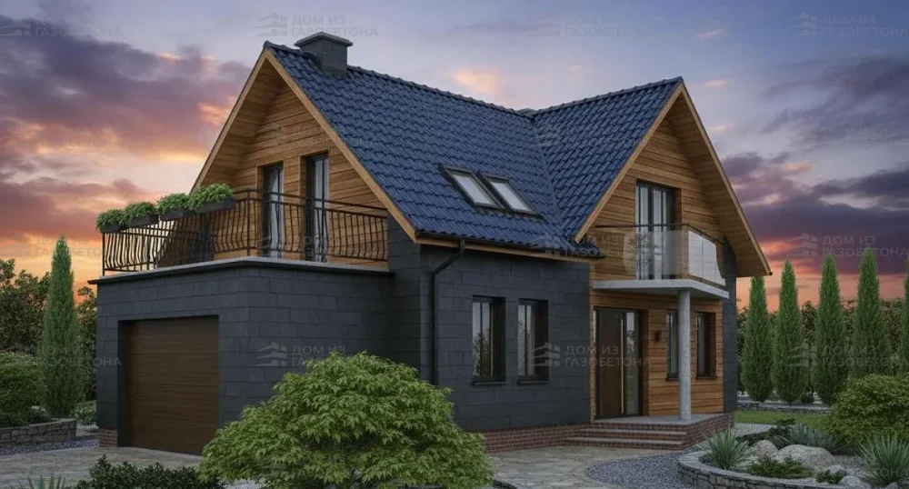 Проект Двухэтажный дом 13 на 11, 180 м2