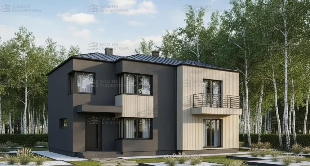 Проект Двухэтажный дом 16 на 17, 241 м2