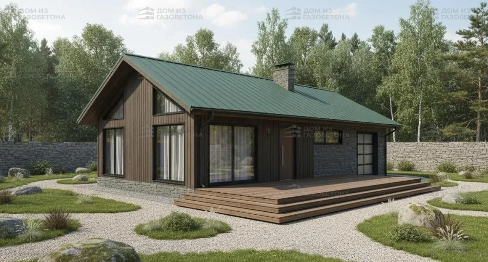 Проект Одноэтажный дом 22 на 9, 137 м2