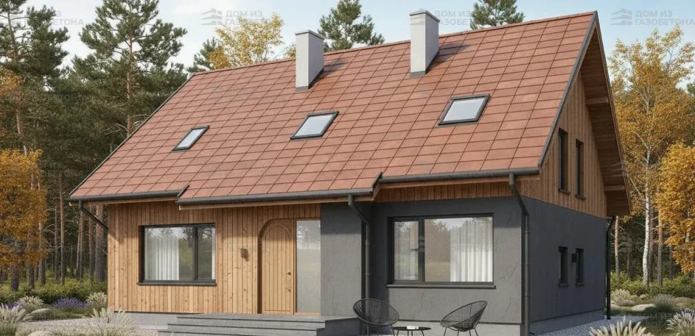 Проект Двухэтажный дом 13 на 11, 176 м2