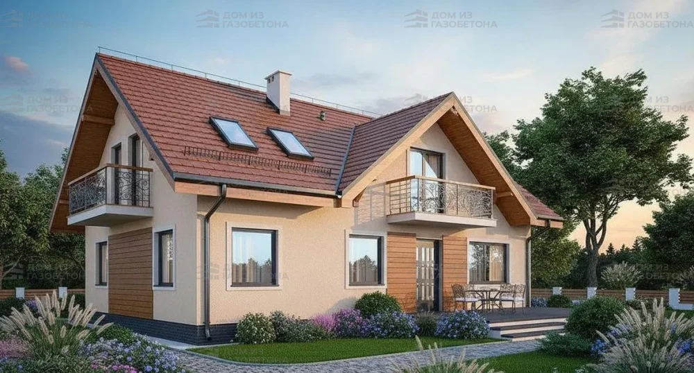 Проект Двухэтажный дом 17 на 9, 210 м2