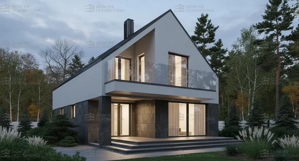 Проект Двухэтажный дом 10 на 20, 176 м2