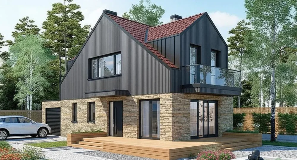 Проект Двухэтажный дом 6 на 13, 106 м2