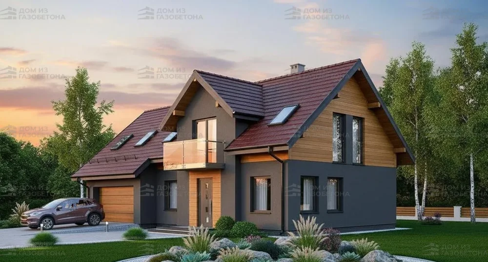 Проект Двухэтажный дом 15 на 11, 196 м2